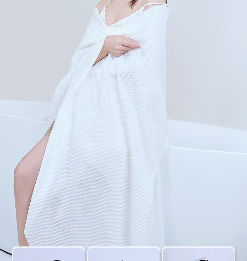 Junri Disposable Bath Towel 10A Antibacterial Vacuum Compressed Travel Individually Packaged Thickened Large Hotel Homestay Supplies 6 Pieces 12