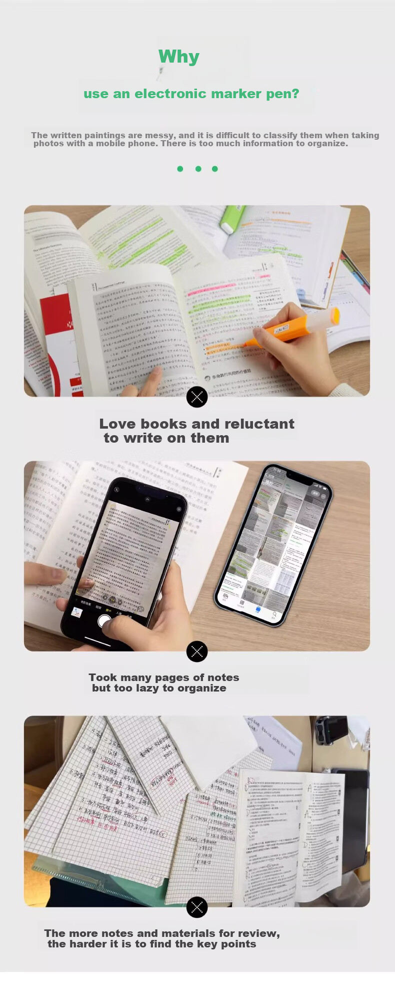 Yinxiangbiji EverMARKER+ Black Portable Scanner Pen for Text Extraction, Note-Taking, And Quick Recording 4