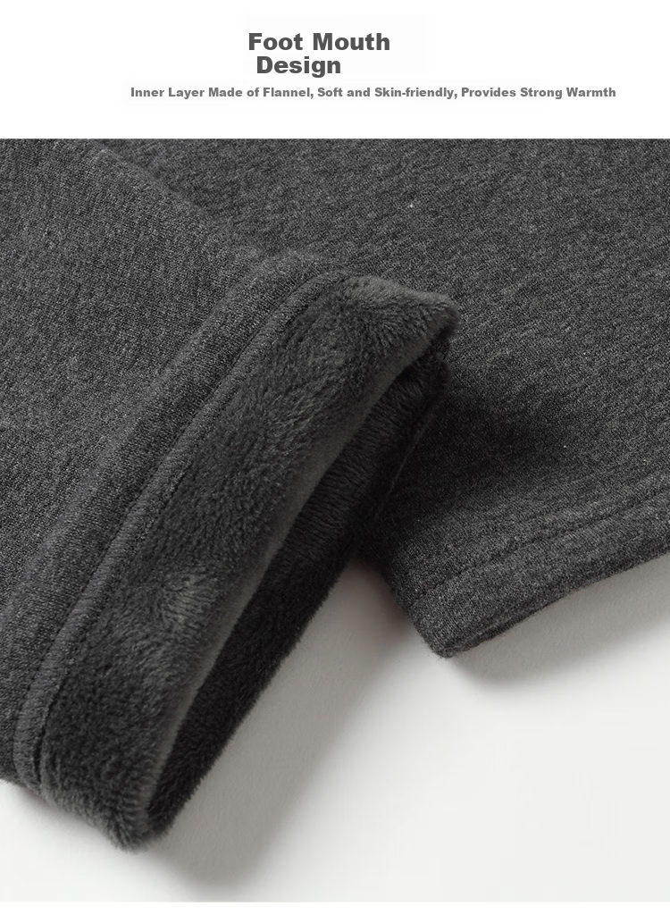Yiershuang Autumn And Winter [4-Layer Thickened] Men's Patch Knee Warmers, Fleece-Lined Cotton Long Pants, Thermal Underwear for Me 6