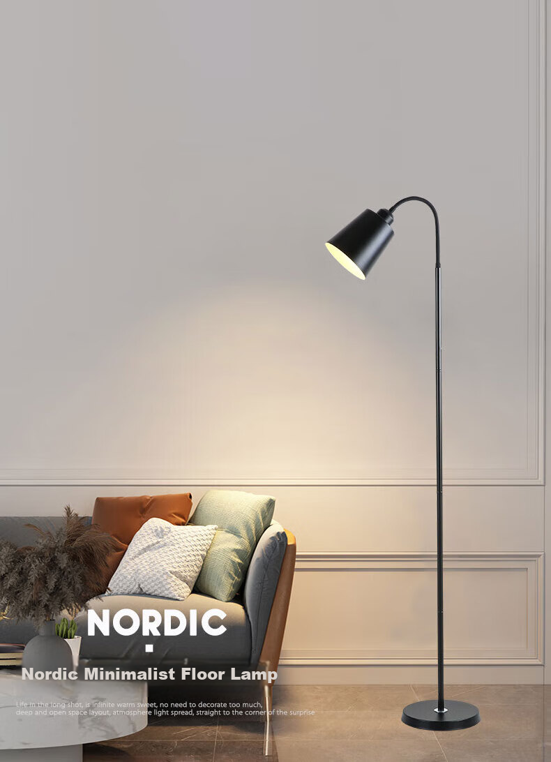 Bolanger Floor Lamp, Study Eye Protection Desk Lamp, Creative Living Room Lamp, Modern Minimalist Bedroom Bedside Lamp, Popular Study Room Standing Lamp Fixture 1