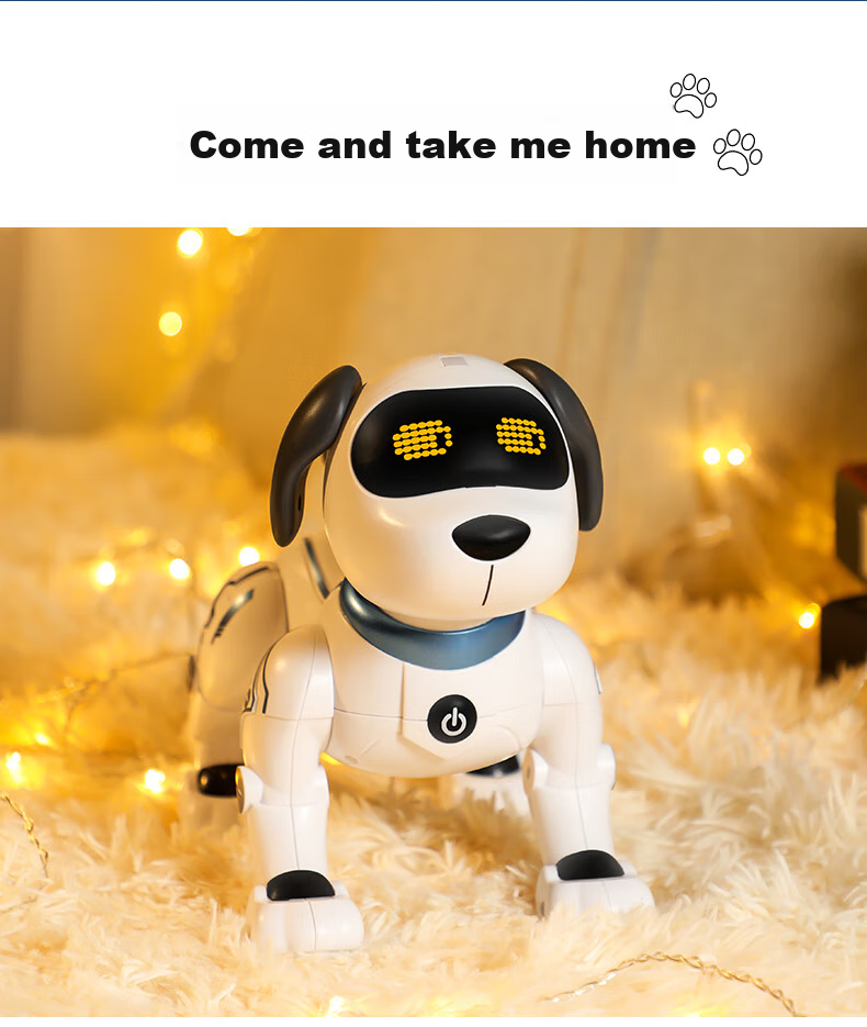Mixiaoshu Intelligent Robot Dog Remote Control Toy, Children's Programming Early Education Robot, Birthday Gift for Boys And Girls Aged 1-3 Years Old 13