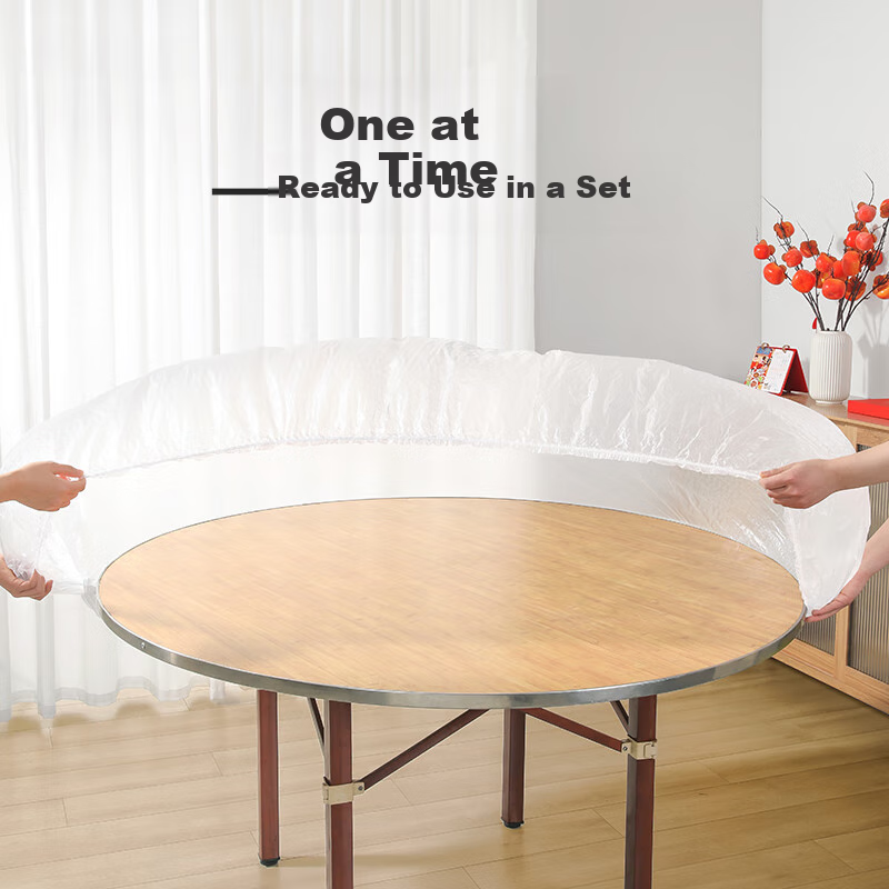 MARYYA Disposable Table Covers, 10 Pieces, High-End Waterproof Tablecloths, Thickened Plastic Table Covers for Dining Tables And Coffee Tables, Oil-Resistant