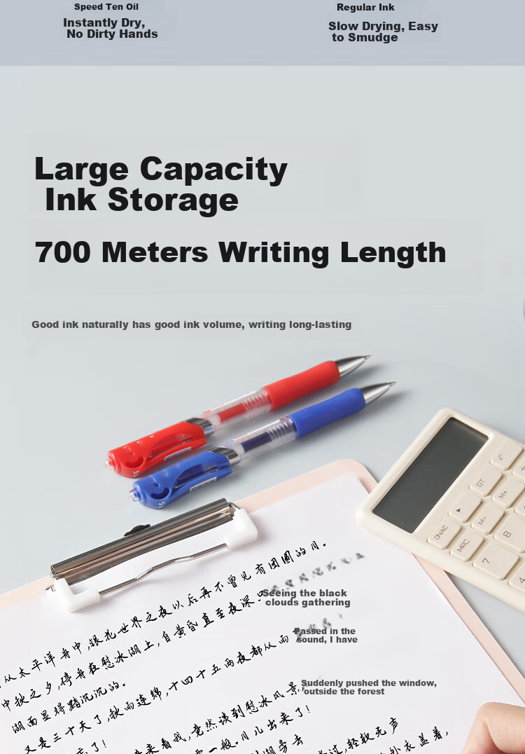 JD Original [JINGDONG Jinbang] Xiaojingang Retractable Gel Pen, Stylish White Protective Cover, Quick-Drying, Drop-Resistant, Office Signing Pen, Water-Based Pen for Students' Practice, 0.5mm Black, 12 Pcs, JD1004 6
