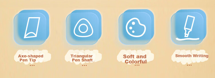 COMIX 6-Color Highlighters, Student Review Key Points Marking Pens, Journal Water-Based Markers, 6 Pens/Box HP910 Back-To Stationery 2