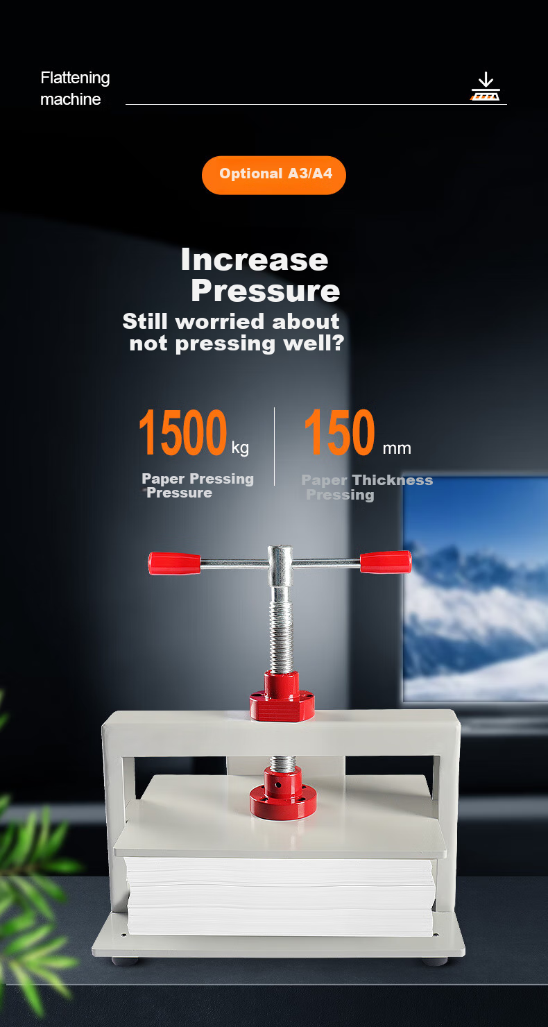 BYON YP-A4P Voucher Bill Flatting Machine, Financial And Personnel File Flatting Machine, Book Flatting Machine, Paper Pressing Machine, Accounting Voucher And Ledger Flatting Machine 2