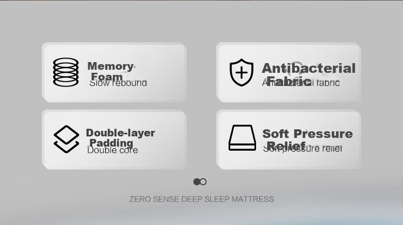 FUANNA Mattress, Cloud-Like Deep Sleep Slow Memory Foam Antibacterial Single Bed Pad 120cm×200cm×5cm Removable And Washable 3