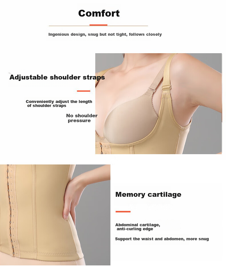 Darenyouxi 26 New Post-Liposuction Shaping Bodysuit, Waist And Abdomen Half-Body Slimming After Liposuction Shaping Garment, Elastic Clothing, XS 4