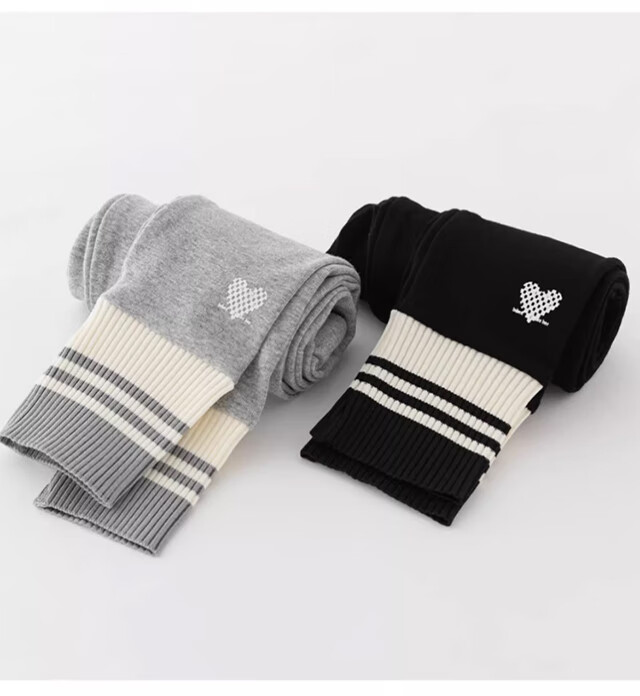 XUEXIMAN Kids Cotton Ribbed Thermal Leggings for Girls Autumn Winter Thin Casual Warm Pants for Older Children 13