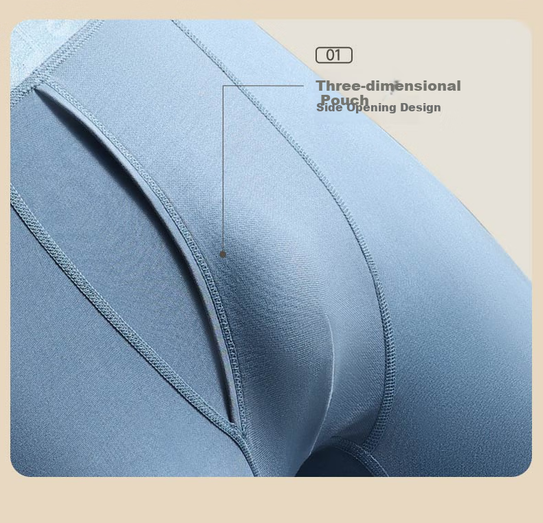 LangSha Men's Thin Modal 7A Antibacterial Thermal Underwear, Loose-Fitting Large Size High-Elastic Base Layer Long Johns 26
