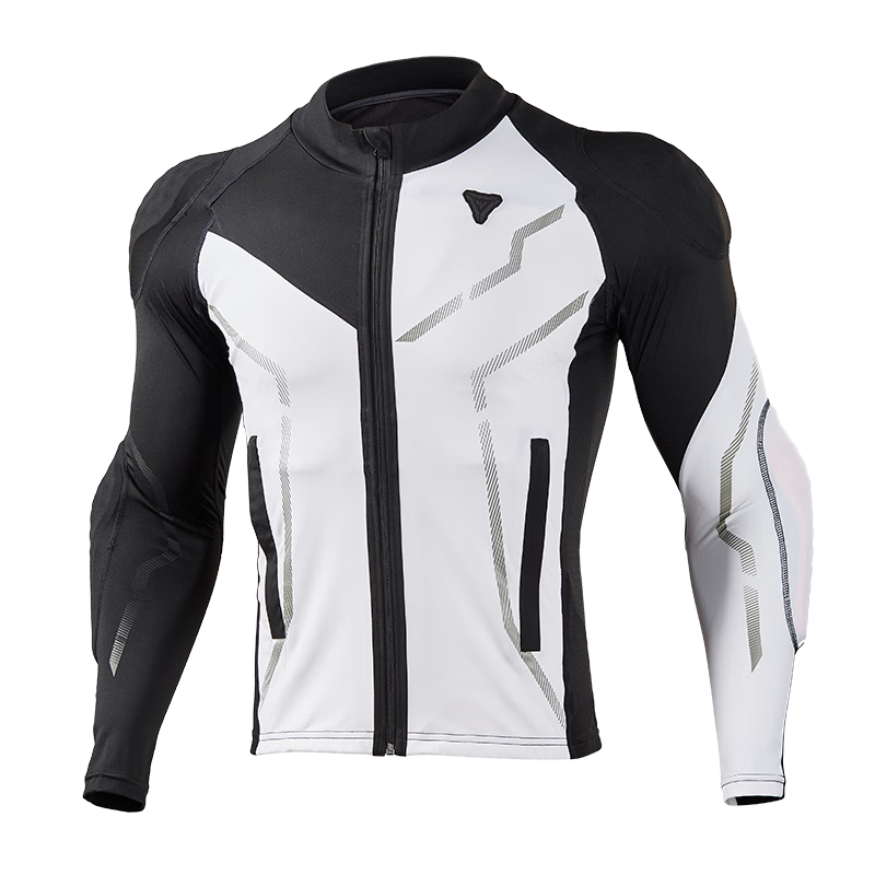 Duhan Wind Rider Motorcycle Riding Armor Jacket Unisex Breathable Quick-Dry Motorbike Riding Gear Anti-Fall CE Protective Gear Four Seasons White