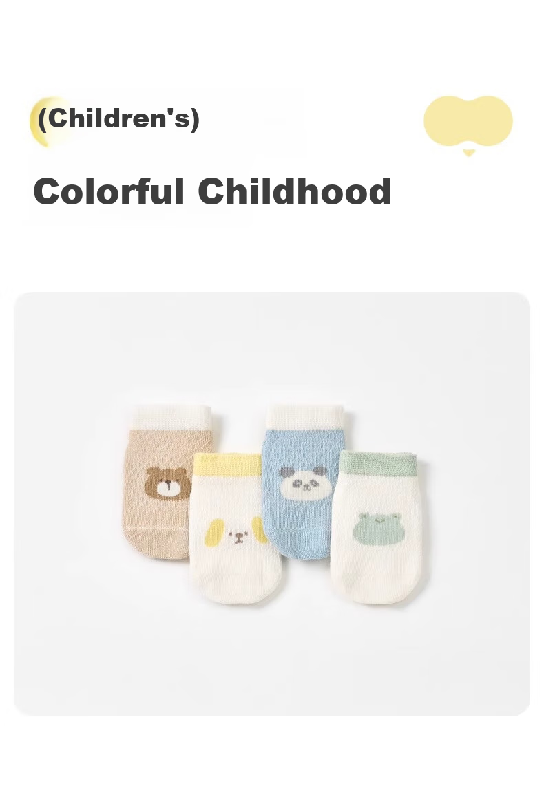 Niduoxiong Baby Floor Socks, Comfortable Cotton Socks for Spring And Autumn, Infant Walking Socks, Children's Boat Socks, Short Tube Socks, Non-Slip 15