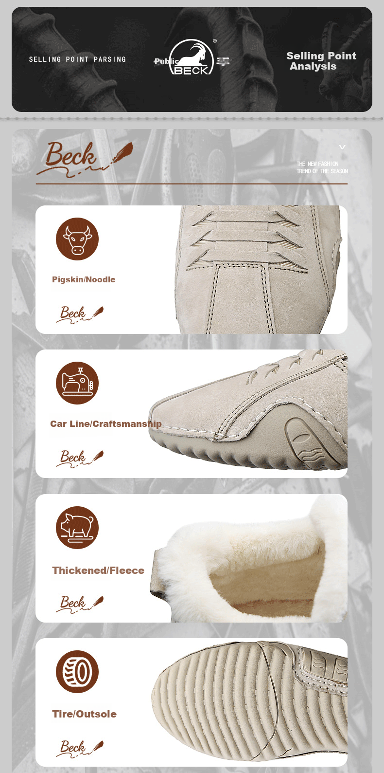 Gongyang Snow Boots for Men, Winter Fleece-Lined Thick Warm Northeast Cotton Shoes, High-Top Martin Boots Genuine Leather Boots, Sand Color, Size 39 5
