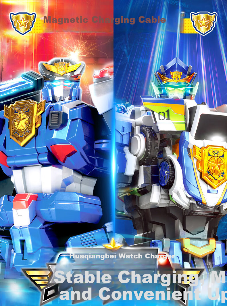 Minitegongdui X Zhanjing Liangqiang Toy, Ice-Cold Zhanjing in Two Forms, Masi Zhanjing Transforming Mecha with Weapons, Gift for Boys 3