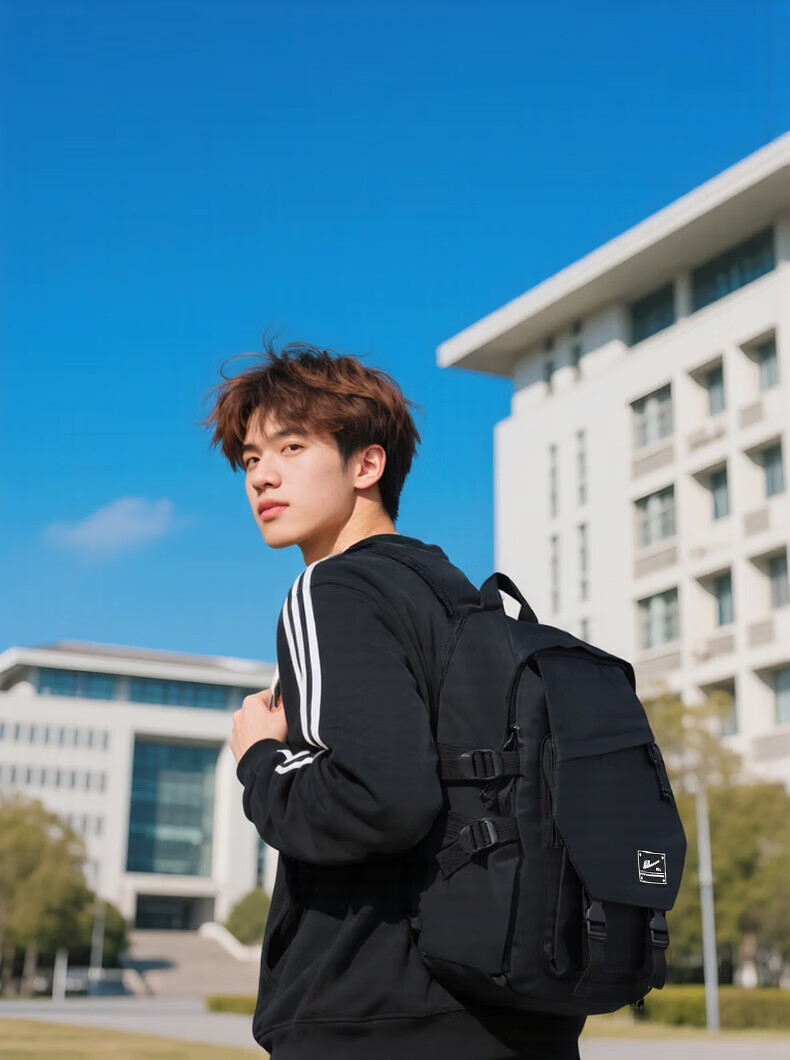 Warrior Men's Large Capacity Casual Water-Resistant Commuter Business Backpack Laptop Bag College Student Travel Backpack 14