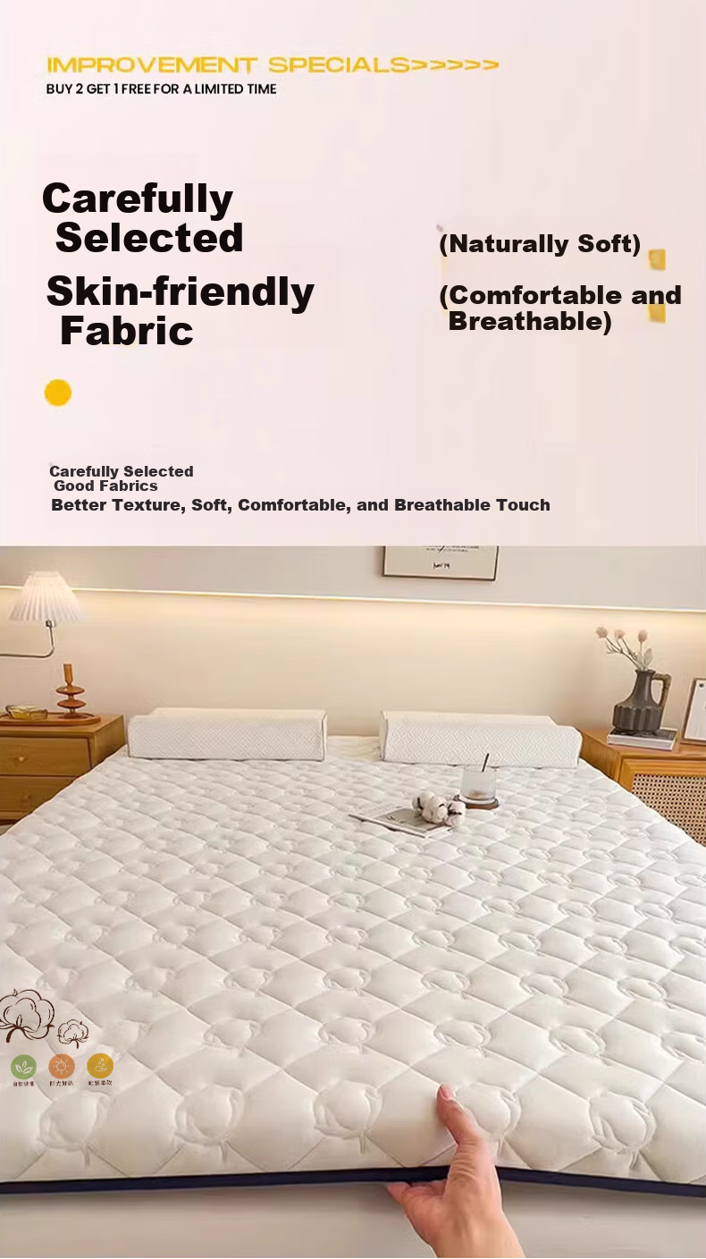 Nanjiren Class A Cotton Mattress, Xinjiang Cotton Mattress Pad, All-Season Student Dormitory Mat, Foldable Soft Pad, 120*200cm 4