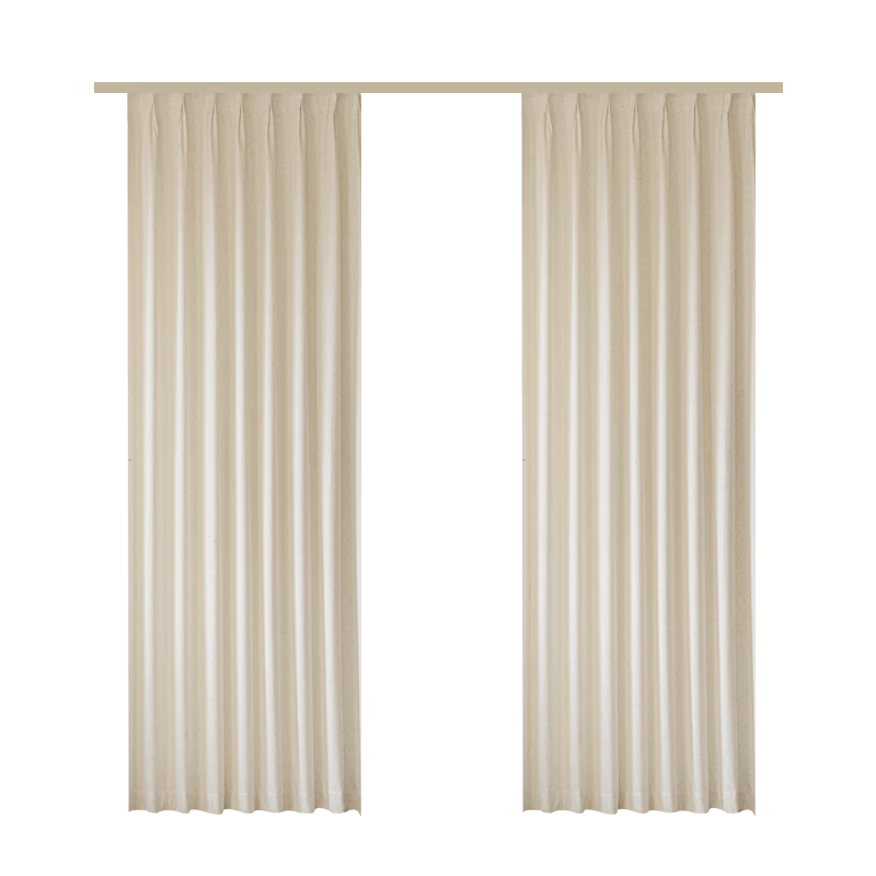 Golden Cicada Home Blackout Bedroom Living Room Semi-Blackout Sheer Curtain with Hooks Yunying 220*200cm