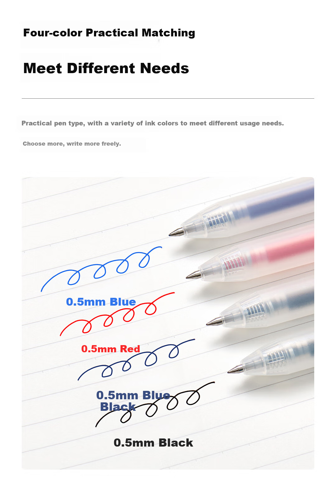 KACO Black Pen Business Meeting Office Signature Pen 0.5mm Black Bullet Tip Retractable Gel Pen Quick-Dry Water Pen Student Exam Brush Pen Ballpoint Carbon Pen 10pcs/Box 5