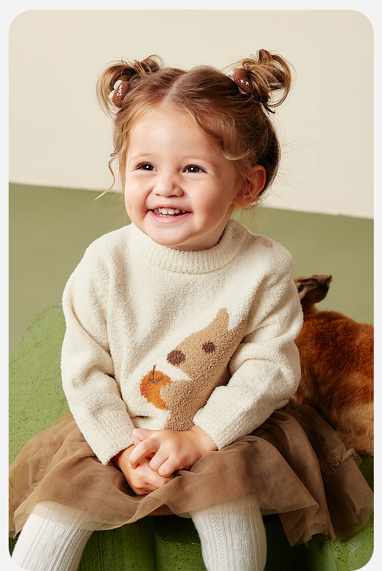 Minibala 【Soft Sweater】Unisex Kids Children's Soft Skin-Friendly Knitwear 2025 Autumn Winter New Knit Sweater 6
