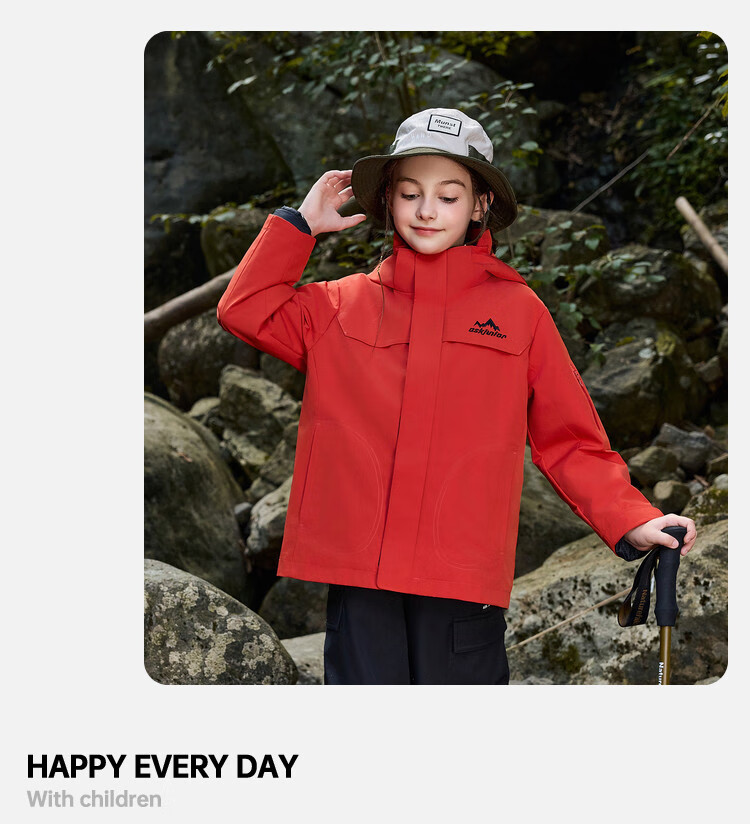 ASK JUNIOR Kids Long Sleeve Jacket Unisex Autumn Windproof Outdoor Running Sports Hiking Coat 4