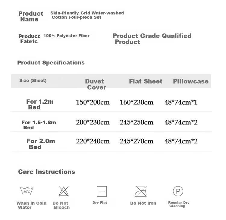 Yalu Skin-Friendly Four-Piece Bedding Set for Sleeping Naked, Embroidered Double Bed Set for 1.5/1.8 Meter Bed, Duvet Cover, Pillowcases, And Bedsheet 16