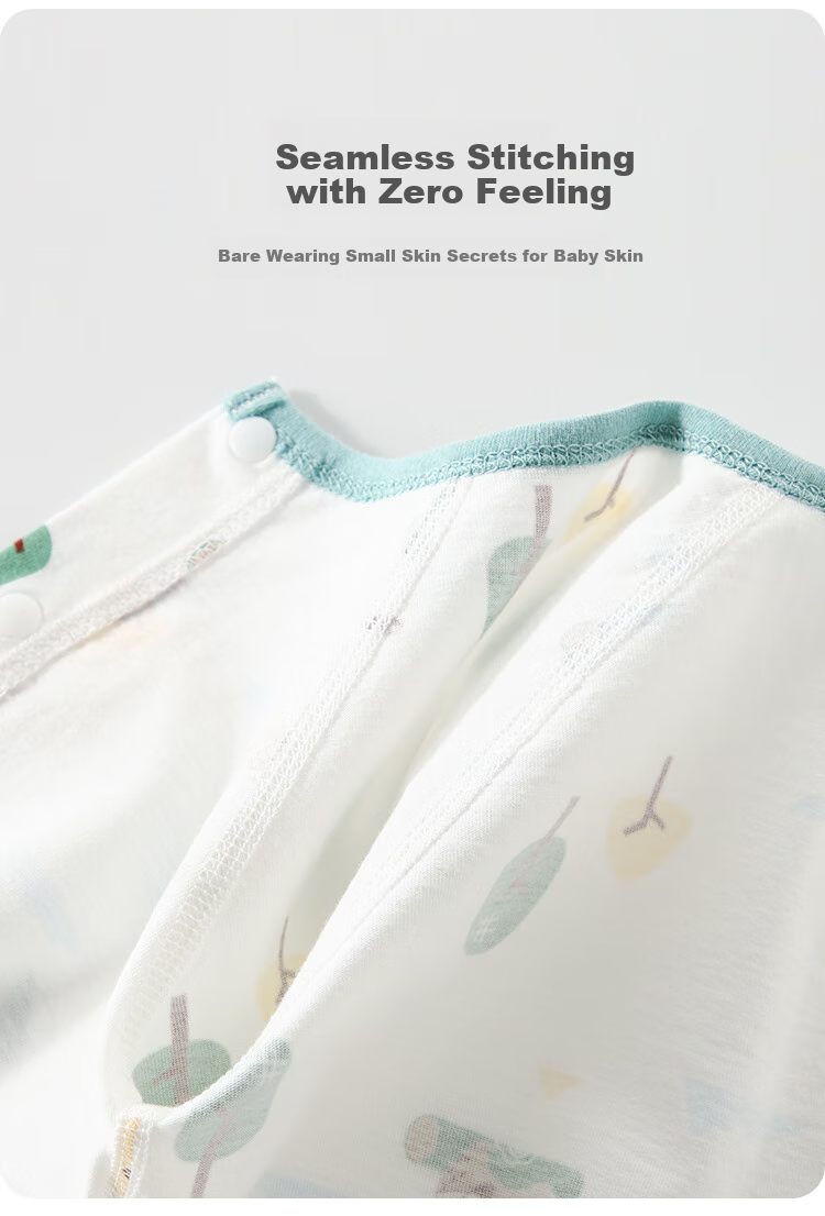 Qiaojiaoya Infant Clothes, Newborn Summer Thin Onesie, Pure Cotton Summer Romper, Full Moon Baby Sleepwear for Boys And Girls, Size 66 2