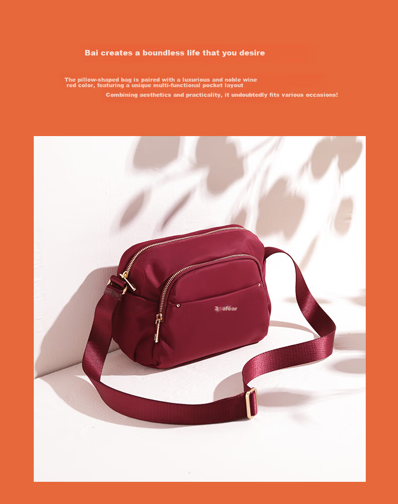 Laifu Women's Crossbody Phone Bag, Casual Fashion Shoulder Bag, Large Capacity Nylon Fabric, Lightweight Birthday Gift 5