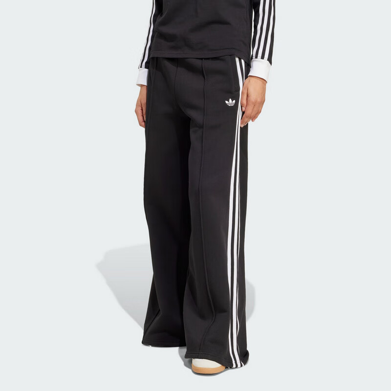 Adidas Trefoil Series, Women's 3S WIDE SWEATPT Knit Pants JV7473, Black, L 1