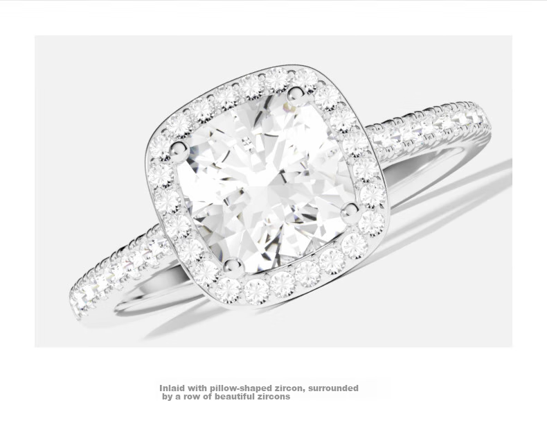 APM Monaco Diamond Sugar Cube Ring, Luxurious High-End Couple Rings, Birthday Gift for Girlfriend Or Wife 4