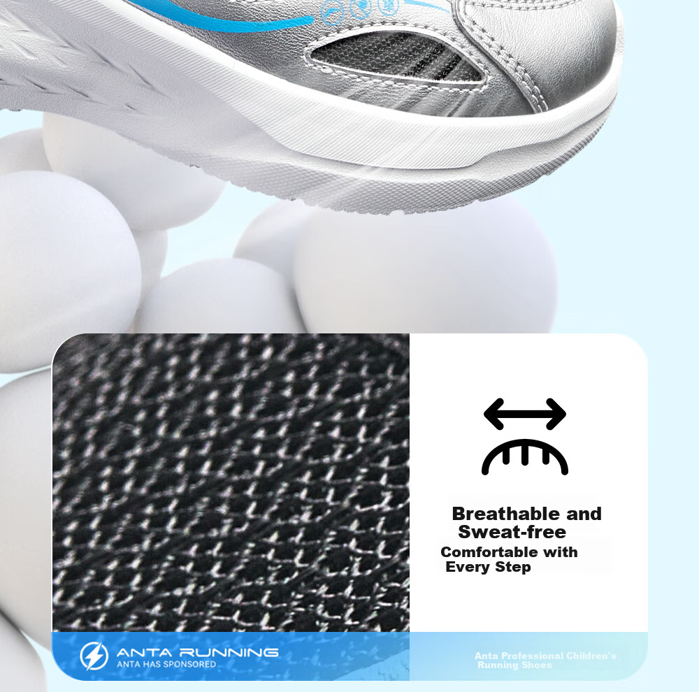 Anta Kids Boys Big Children Running Shoes 2025 Breathable Comfortable Durable Mesh Sports Shoes A12535515 7