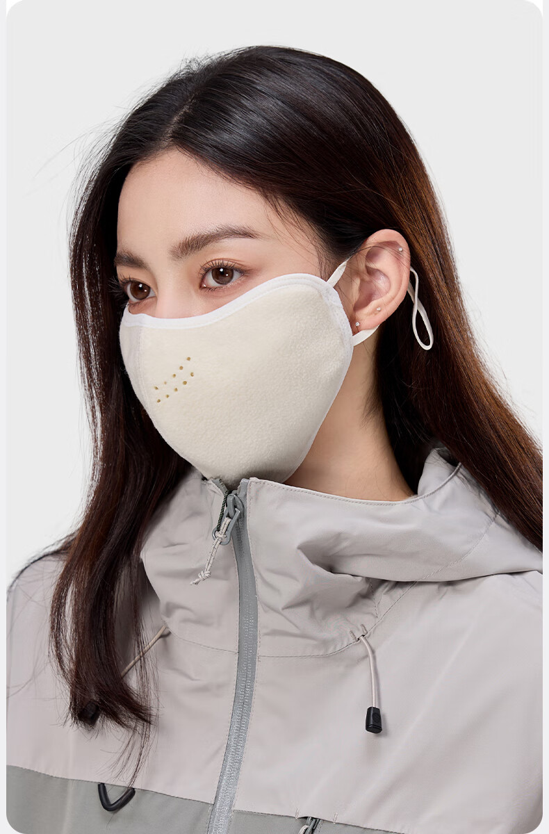 MISSION UV Fleece Warm Face Mask for Women Winter Thickened Outdoor Cycling Sun Protection Windproof Cold Resistant Face Cover 6