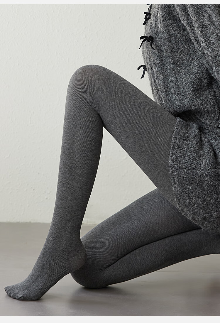 Ordifen Women's Wool Leggings Autumn Winter Solid Color Hip-Lifting Tummy Control Footed Slim Fit New Tights 6