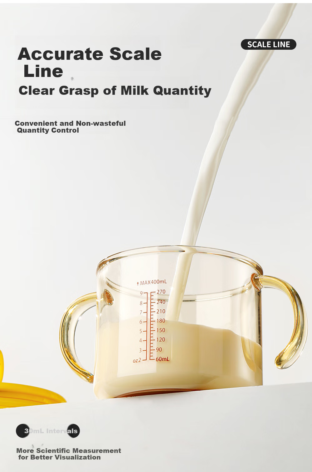 FGA Fuguang Children's Milk Cup with Handle And Scale, Direct Drinking Water Bottle for Babies, PPSU Straw Cup for Learning to Drink 12