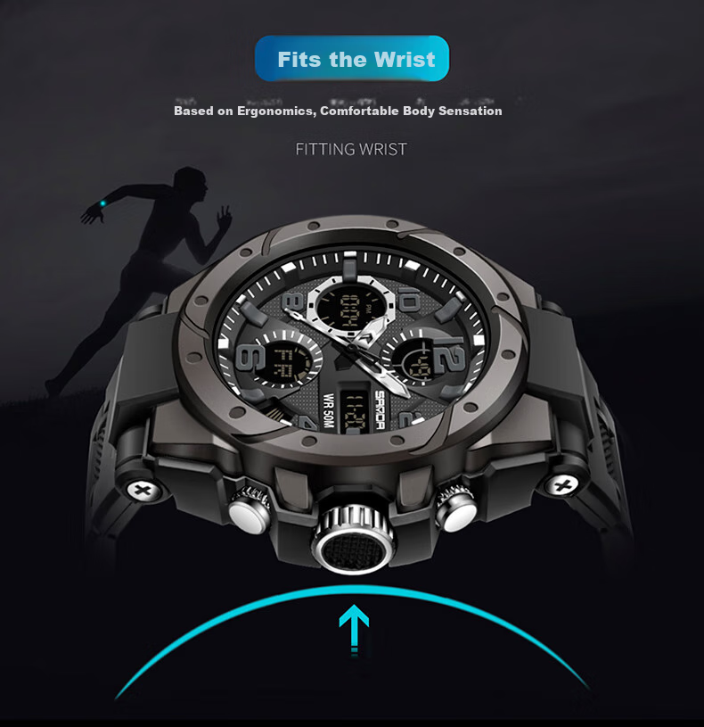GEORGCOUNT Men's Multifunctional Sports Alarm Clock Electronic Watch for Middle School, High School Students, Men, Waterproof Youth Male Wearers 14