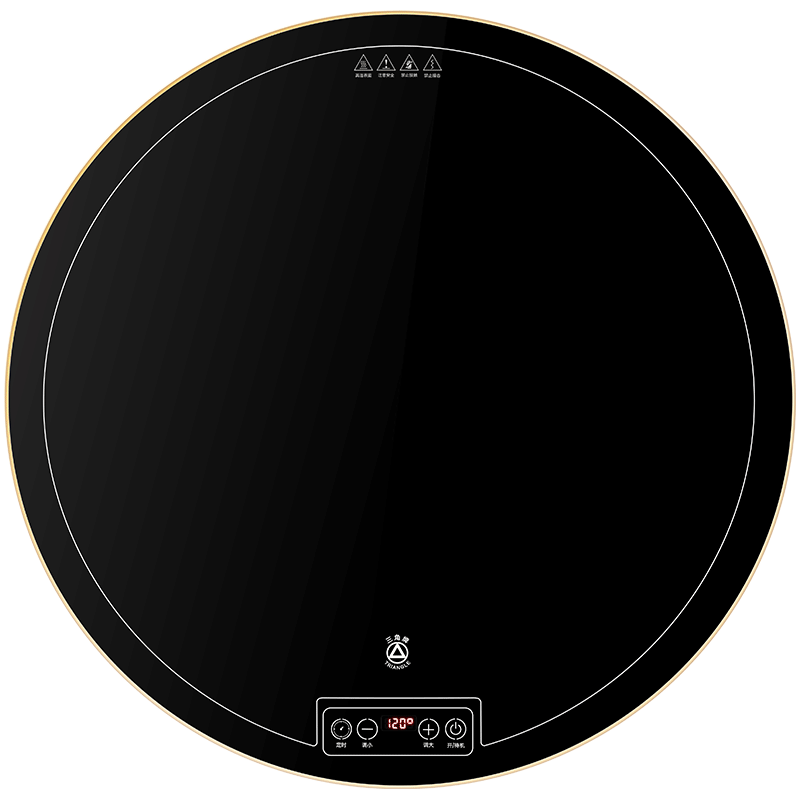 Triangle Warm Dish Board Food Warmer Heating Plate Household Multifunctional Dining Table Turntable Electric Heating Plate Heating Pad 60cm + Manual Turntable
