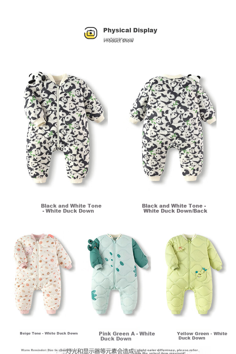 BALABALA Baby down Onesie for Boys And Girls, Winter Romper Cute Design 200424120201 8