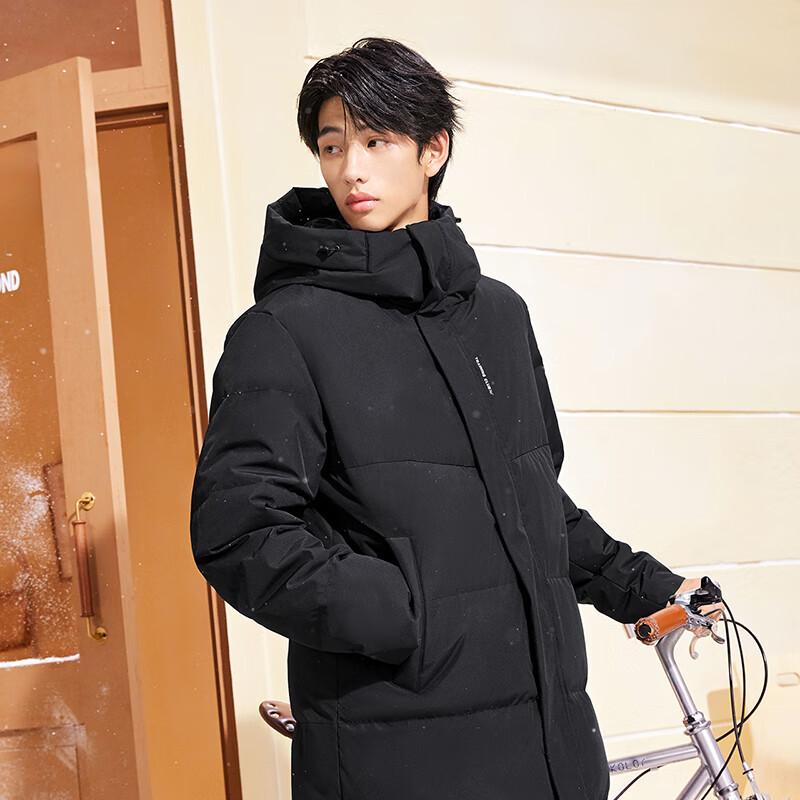 361° Long Down Jacket Unisex Winter New Three-Proof Warm Hooded Sports Casual Coat 632544301-2
