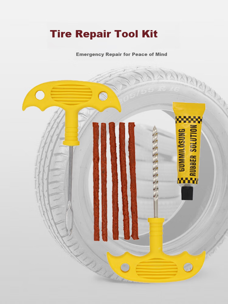 Kulaipu Tire Repair Tool Kit (Metal Version), Car Tire Repair Vacuum Tire Repair Rubber Strip Emergency Rescue KLP-002 1