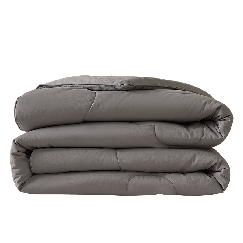 MIDO HOUSE Mingdu Spring and Autumn Pure Cotton Quilt Core Cotton Quilt Xinjiang Cotton 100% Cotton Double Quilt Light Warm Gray 220X240