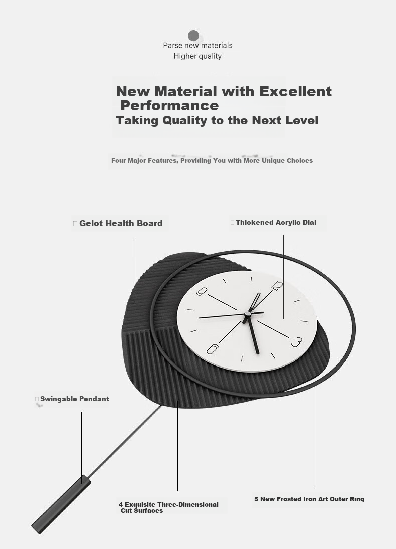 Momen Wall Clock, Luxury Timepiece for Living Room, Artistic Modern Minimalist Stylish Creative Grid Decorative Wall Clock 4