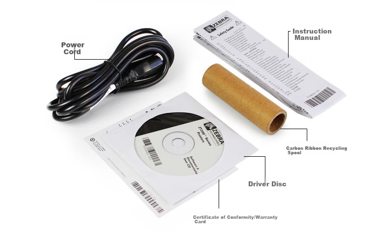 ZEBRA Industrial-Grade Label Printer Barcode Printer QR Code Sticker Fixed Asset Express Delivery Label Printer ZT211 203dpi 11