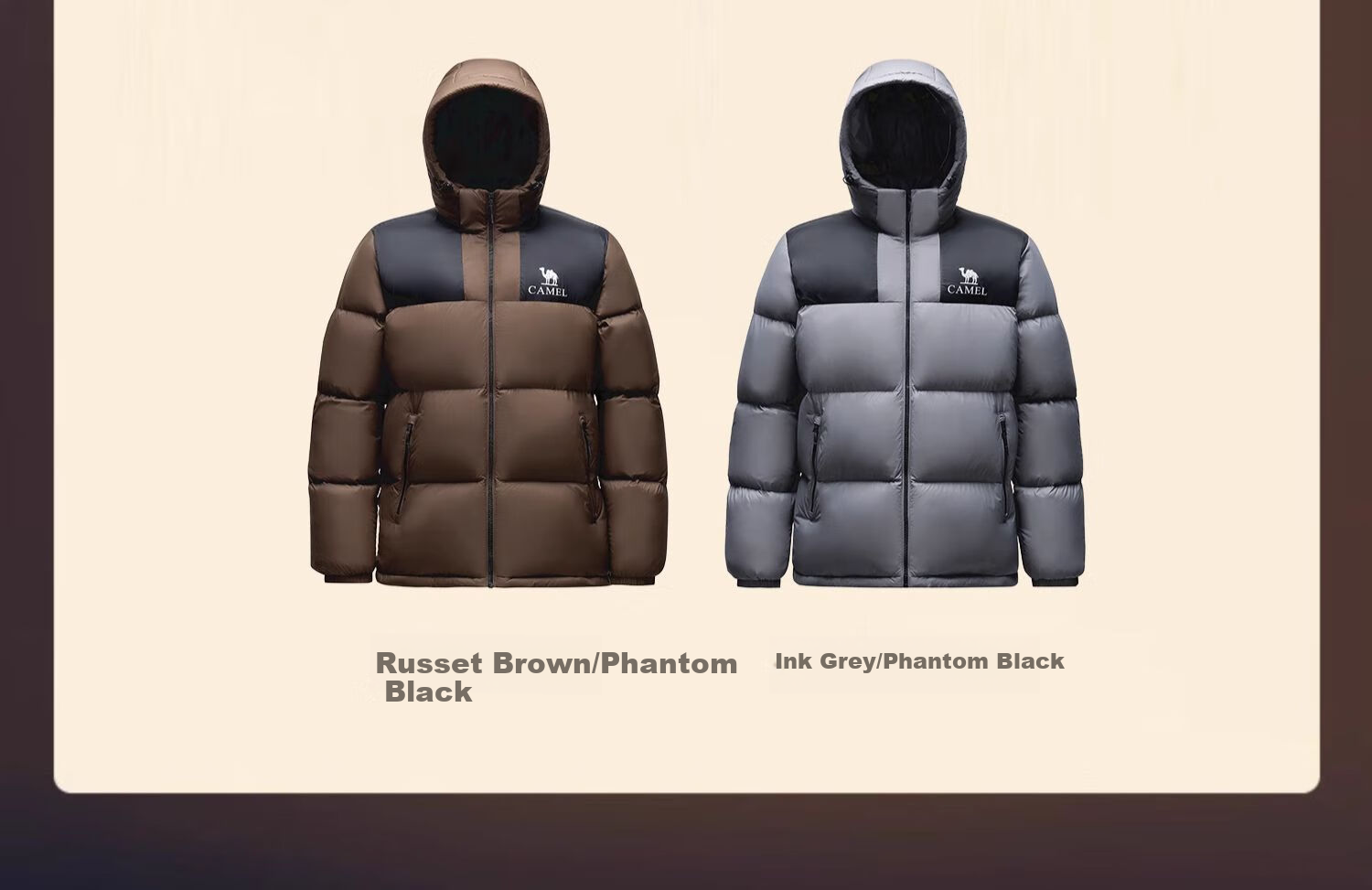 Luotuo (CAMEL) [Xiaotaiyang Graphene] Autumn And Winter Outdoor down Jacket for Men And Women, Thickened Warm Puffer Coat 22