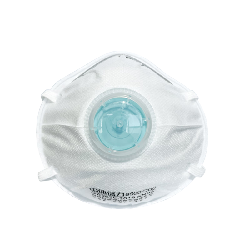 ZHONGTI BY-POWER KN95 Respirator Mask with Breathing Valve, 10 pcs/Box, Head-Worn, C02 Odor-Resistant Organic Gas Dust Mask for Industrial Dust, Smog, and Droplets