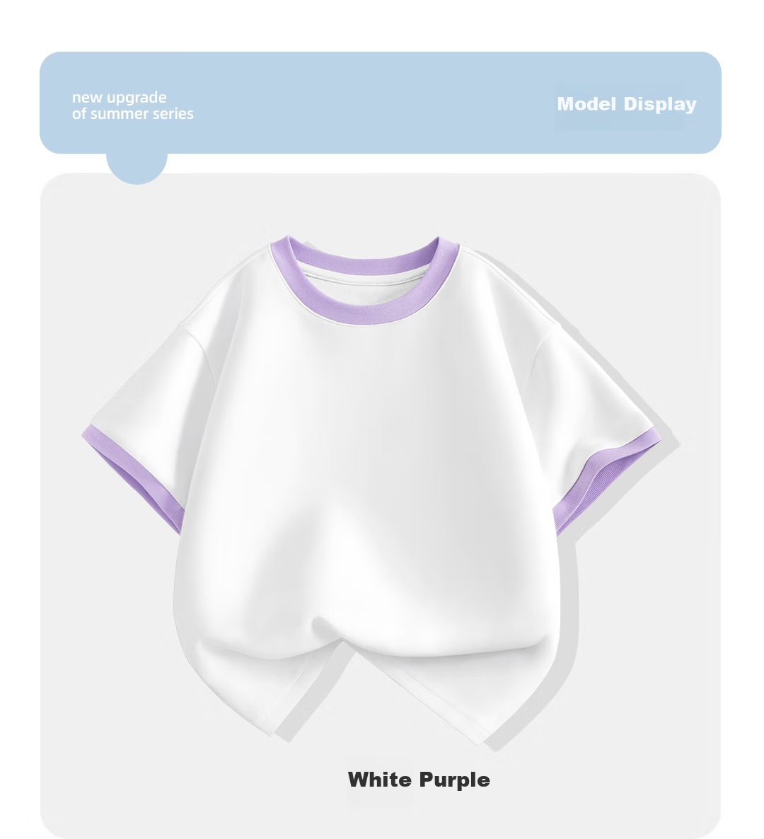 Hello Kitty Girls' Summer Short-Sleeve Set, Children's Pure Cotton Color-Block Top, 2025 New Stylish Girl Denim Shorts Summer Outfit 7