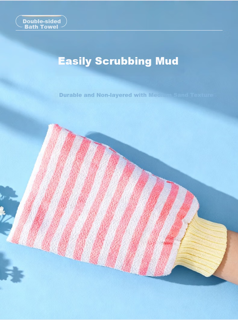 Xingfang Exfoliating Washcloth for Men And Women, Bath Scrubber Tool, Back Scrubber, Dead Skin Remover, Essential Home Item, 2 Pieces 6