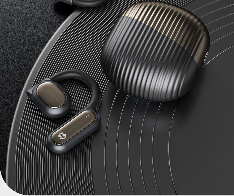HP Bluetooth Headphones, Bone Conduction Concept True Wireless Open-Style, Music And Gaming Ear-Hook Headphones, Office And Sports Universal Noise Reduction, Metallic Gray 14