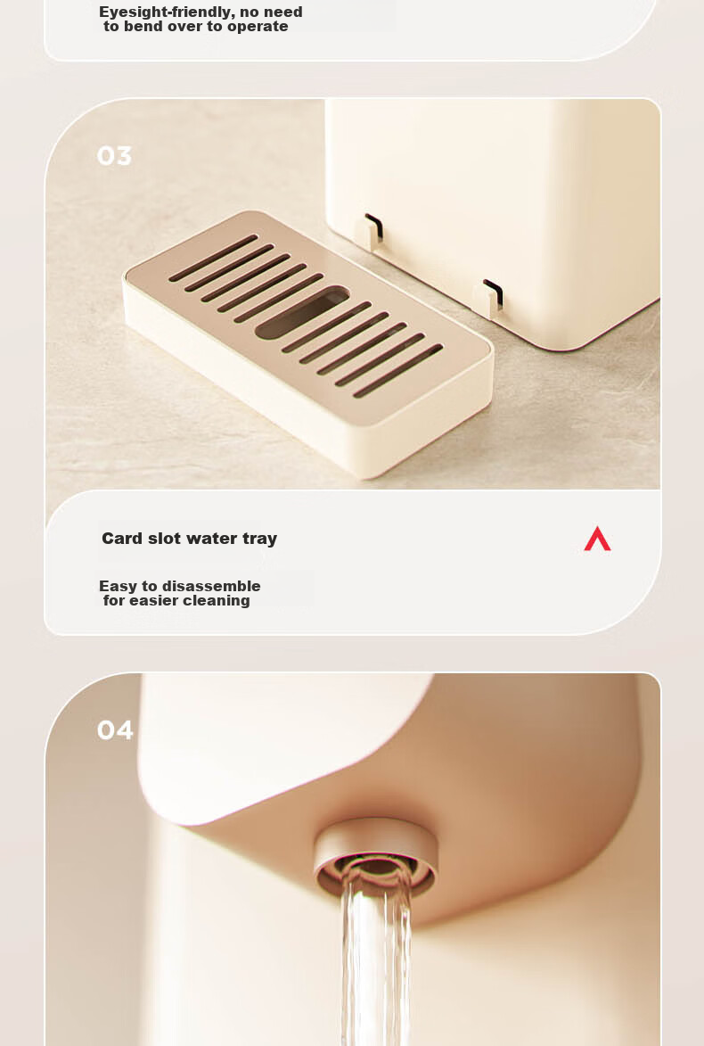 Anjier Instant Hot Water Dispenser, Home Desktop No-Installation All-In Machine, Portable Milk Maker And Direct Drinking Machine, Small Electric Kettle Y3692 12