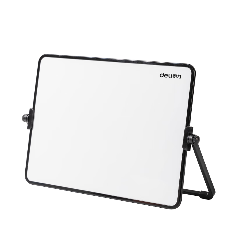Deli Desktop Whiteboard with Stand, Portable Soft-Edged Writing Board for Home Use, Memo Pad, Office Planner, Reminder Board, Children's Writing Pad MQ134