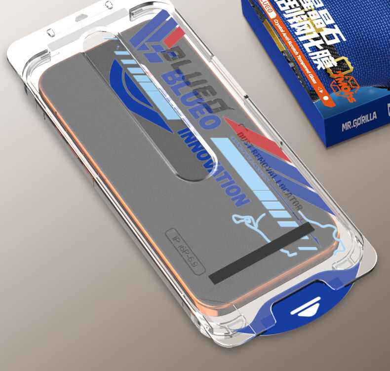 BLUEO Tempered Glass Screen Protector for Apple Air iPhone Air, HD Crystal Stone, Drop Resistant, Anti-Fingerprint, Full Coverage, Dust-Free Installation Film 2