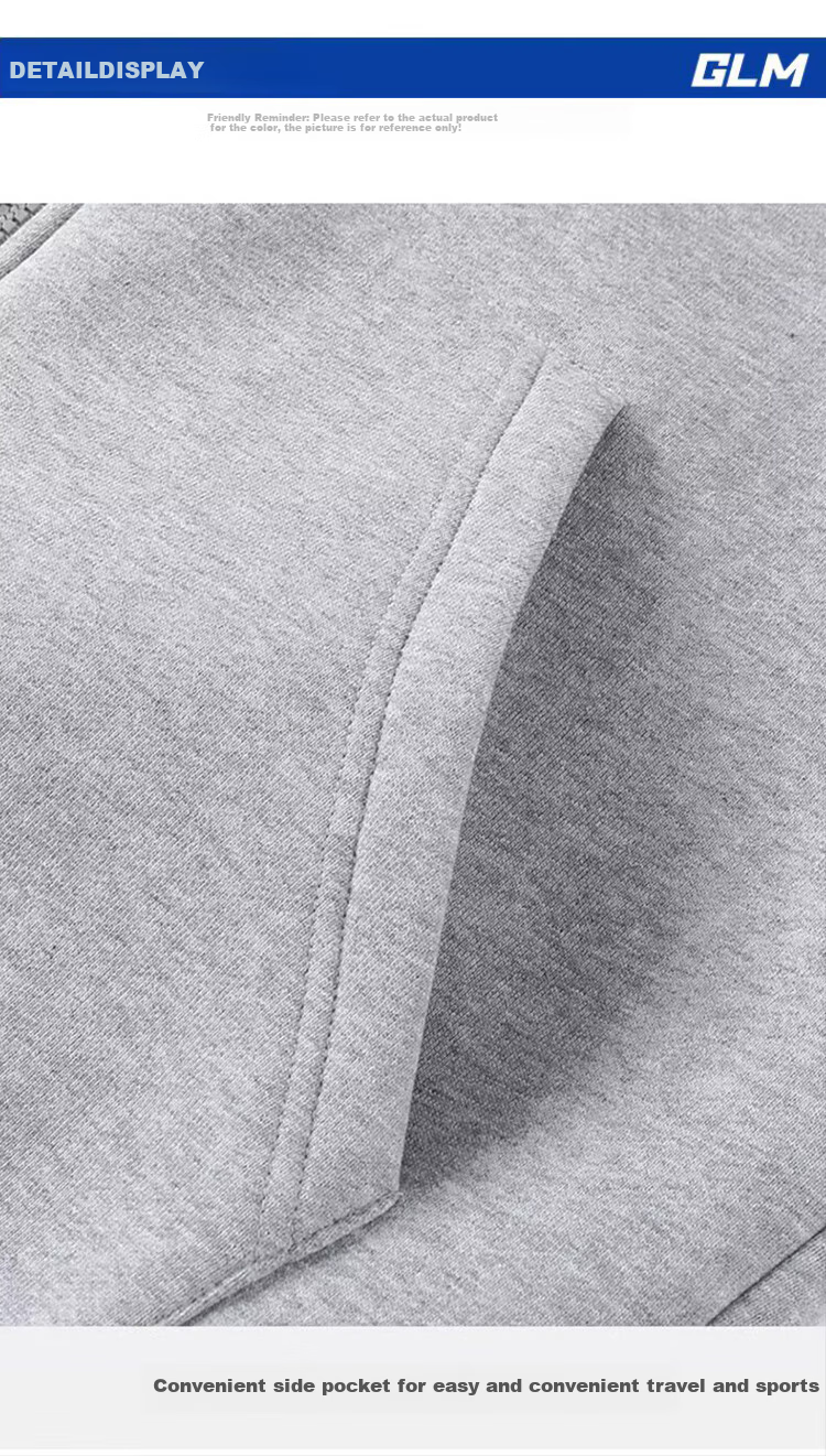 GLM Hoodie Jacket for Men, Spring And Autumn Season, Loose Casual Knitted Cardigan, Sports Jacket, Gray, XL 21
