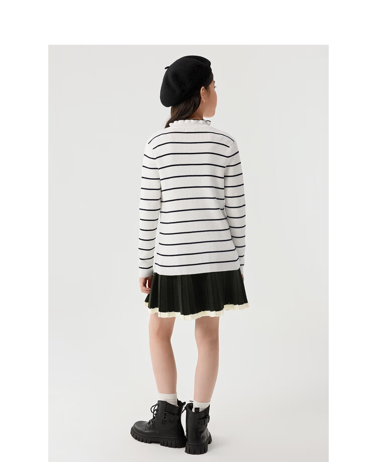BALABALA Balaone Kids Sweater Boys 2025 Spring Autumn Knitwear Girls Parent-Child Pullover 208325103201 11